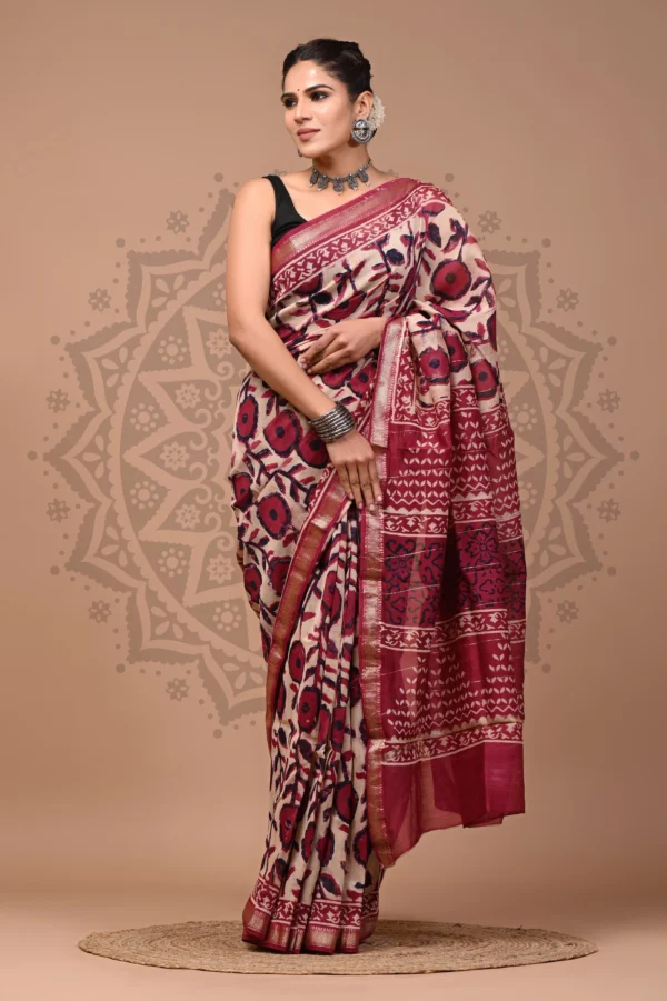 Maheshwari Silk Saree